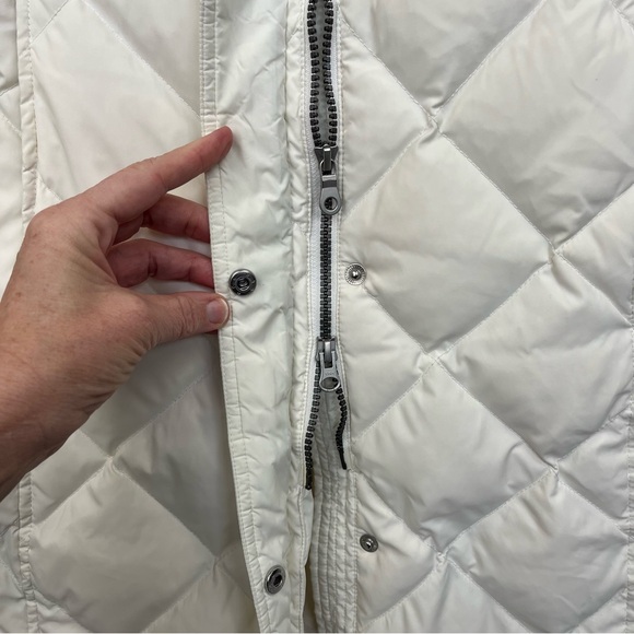 Eddie Bauer Yukon Classic Down Hooded Quilted Parka 700 Fill Off-White Sz M - Picture 10 of 16